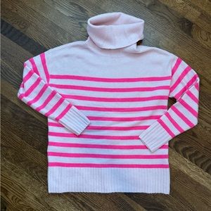 LOFT Soft Pink Stripe Sweater